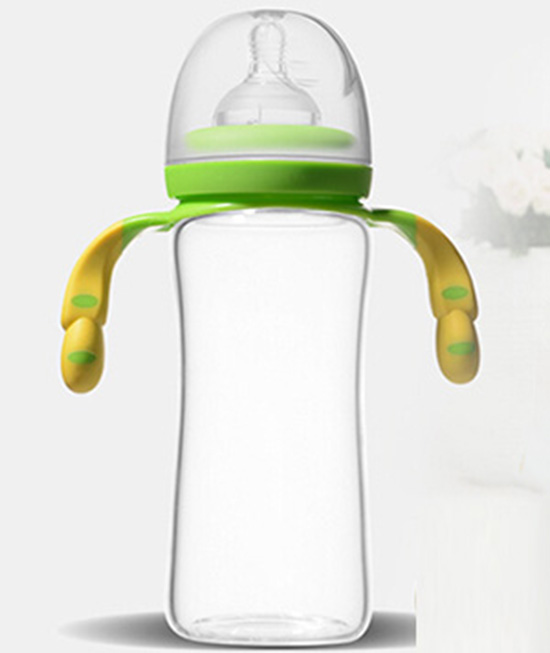 愛弗圖西300ML寬口玻璃奶瓶(熒光綠)