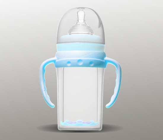 愛弗圖西180MLPP寬口直身奶瓶(湖藍(lán))