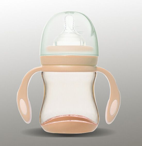 愛弗圖西180MLPPSU寬口帶手柄奶瓶(淺卡其)