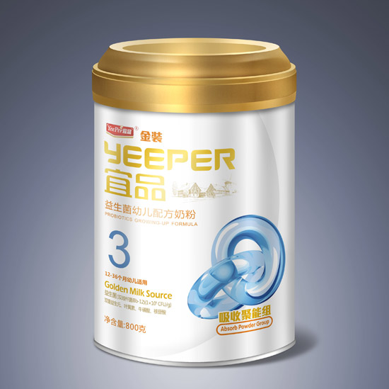 宜品益生菌聽(tīng)裝幼兒配方奶粉3段