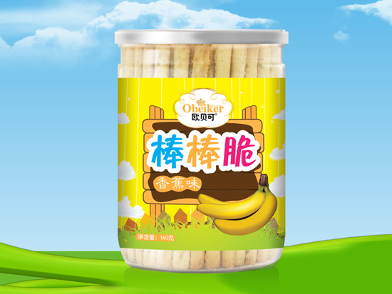 歐貝可香蕉味棒棒脆