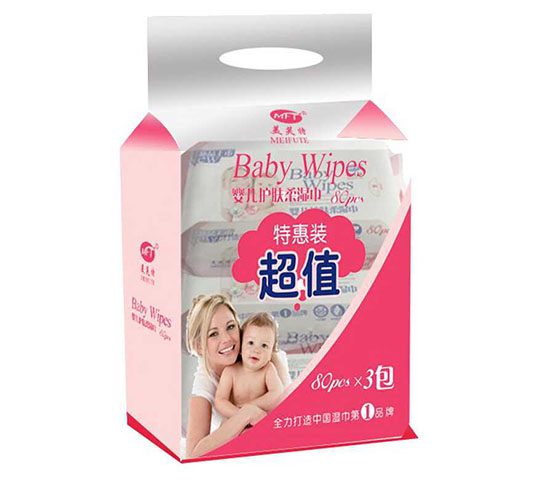 美芙特yinge護(hù)膚柔濕巾3連包