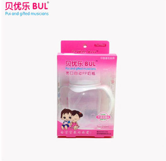 貝優(yōu)樂PP自動大奶瓶白色