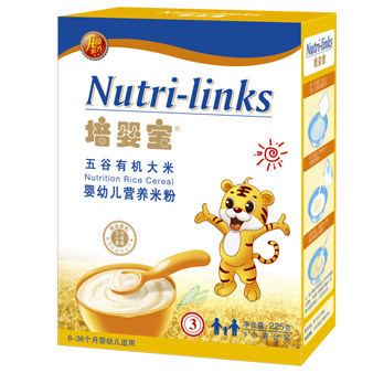 培嬰寶五谷有機大米嬰幼兒營養(yǎng)米粉