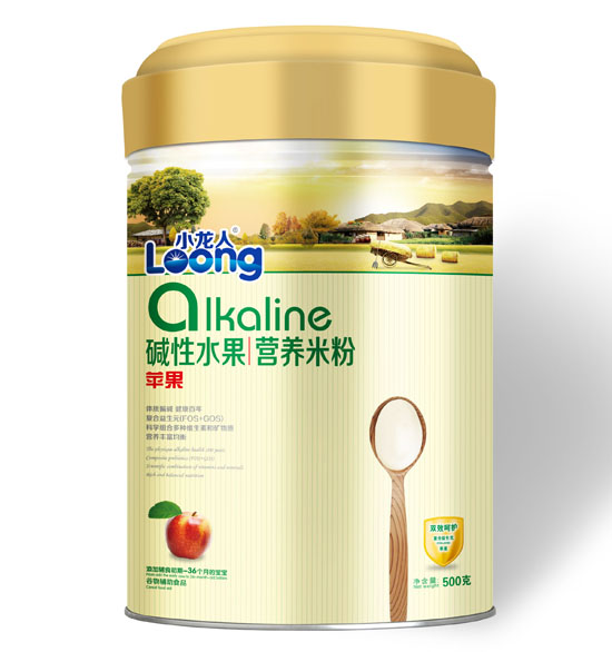 小龍人蘋果堿性水果營(yíng)養(yǎng)米粉