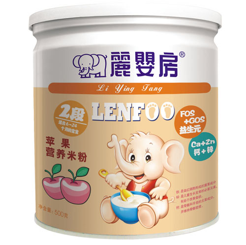 麗嬰房蘋果營(yíng)養(yǎng)米粉2段