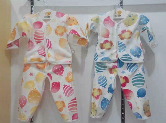 圣嬰島多彩水果兒童內(nèi)衣套裝開檔