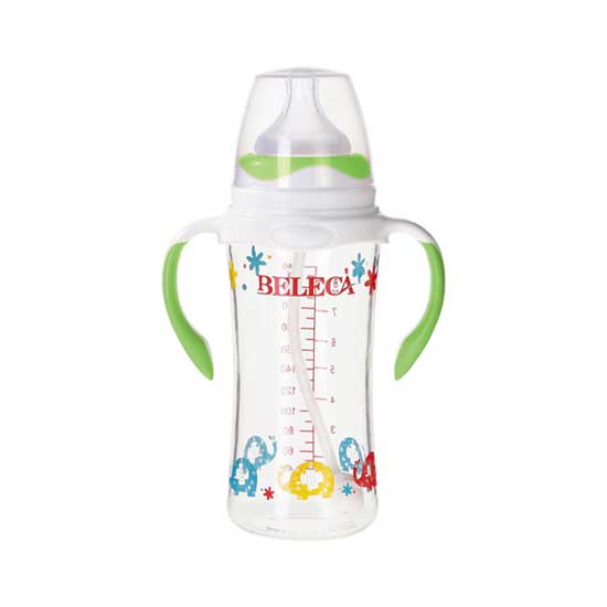 貝樂嘉硅膠奶瓶(綠色)手柄