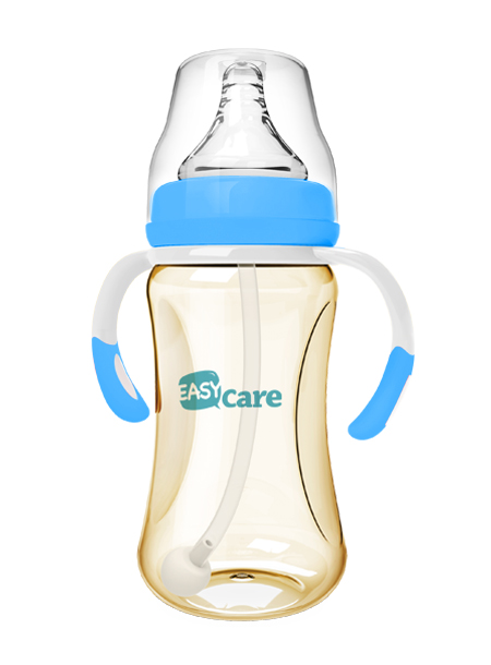 伊斯卡爾240mlPPSU自動(dòng)寬口徑奶瓶(藍(lán))