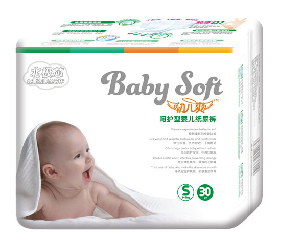 初兒爽北極芯呵護型嬰兒紙尿褲S碼30片