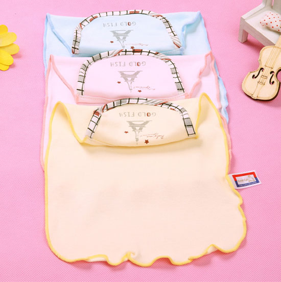 金色小魚雙面竹纖維素色吸汗巾