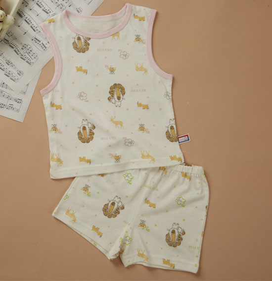 金色小魚精棉單面動物樂園背心套