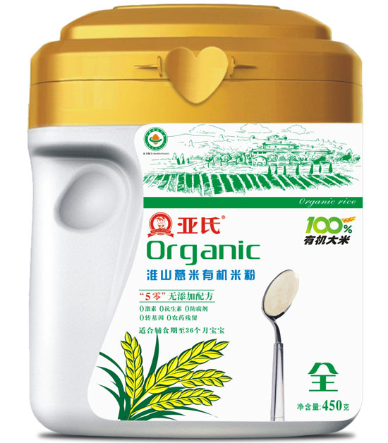 亞氏淮山薏米有機(jī)米粉罐裝