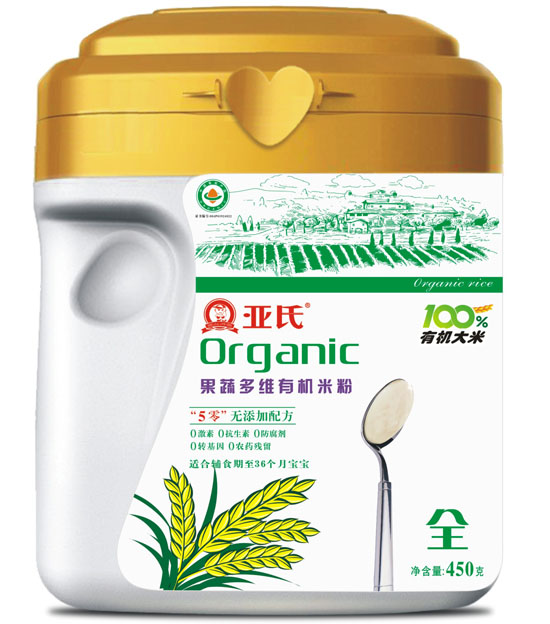 亞氏果蔬多維有機米粉罐裝