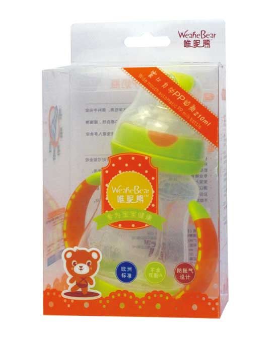 唯昵熊寬口自動奶瓶210ml