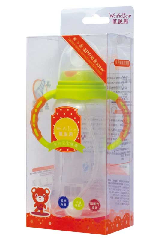 唯昵熊標(biāo)口感溫奶瓶300ml