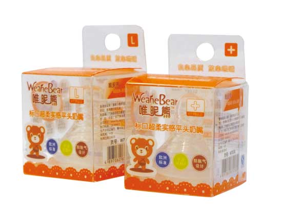 唯昵熊標(biāo)口平頭奶嘴