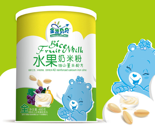 金頂貝貝淮山薏米配方水果奶米粉