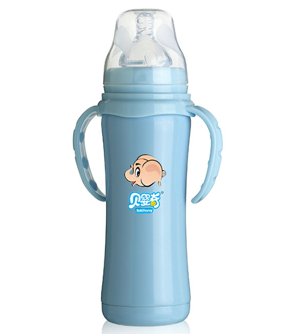 貝嬰奇220ML寬口不銹鋼內膽保溫奶瓶