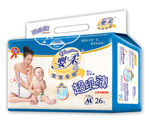 寶寶專家超級(jí)薄嬰兒紙尿褲M碼26片