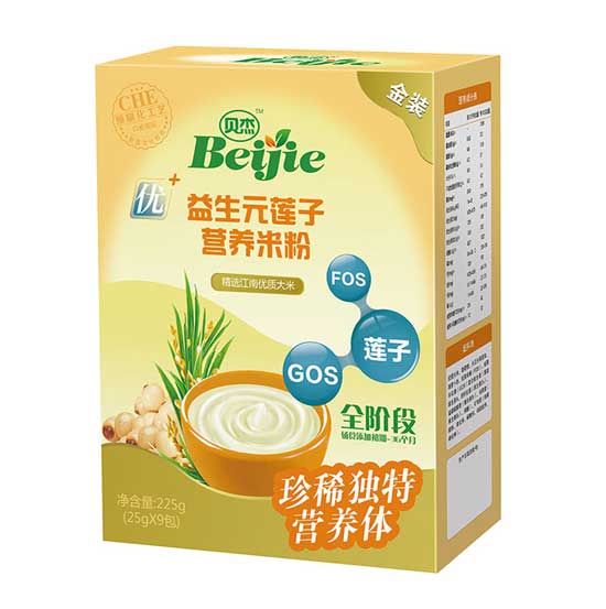 貝杰益生元蓮子營養(yǎng)米粉