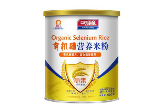 巨日星童小米型有機硒營養(yǎng)米粉(聽裝)