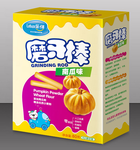 樂(lè)伴磨牙棒南瓜味80克