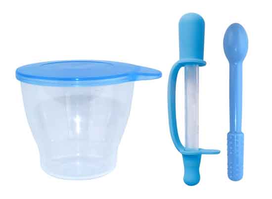 禾皋喂藥器組合藍(lán)色