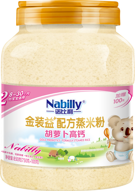 諾比利益+配方胡蘿卜高鈣蒸米粉850克