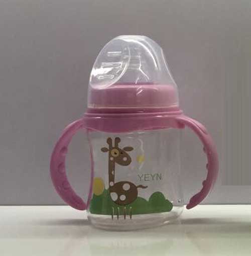 優(yōu)兒優(yōu)女150ML寬口有柄自動(dòng)高硼硅玻璃奶瓶