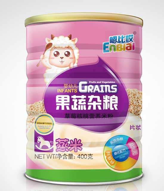 嗯比哎果蔬雜糧草莓核桃營(yíng)養(yǎng)米粉