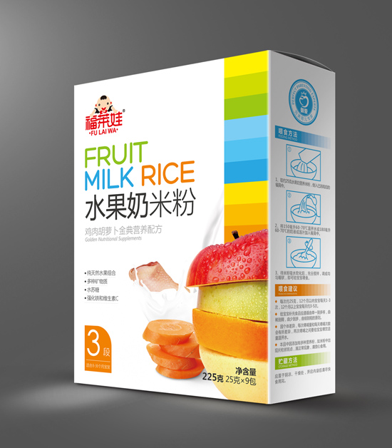 福萊娃雞肉胡蘿卜水果奶米粉