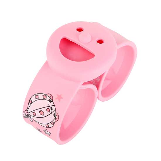 風語笑臉紅色防蚊手表