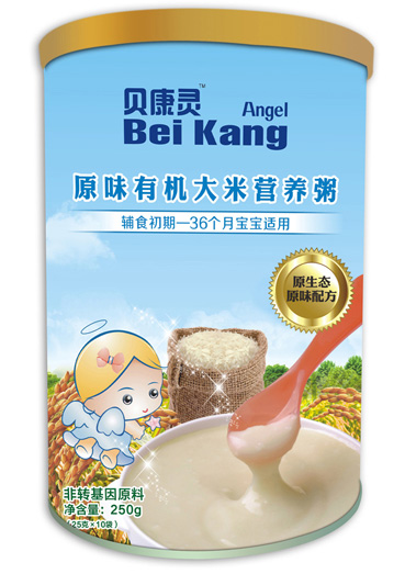 貝康靈原味有機(jī)大米營養(yǎng)粥(聽裝)