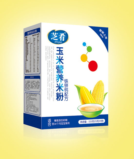 芝肴玉米營(yíng)養(yǎng)米粉(鐵鋅鈣配方)盒裝
