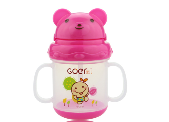 果兒180ML嬰兒成長(zhǎng)訓(xùn)練杯粉色