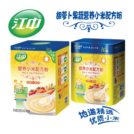 江中胡蘿卜果蔬營養(yǎng)小米配方米粉