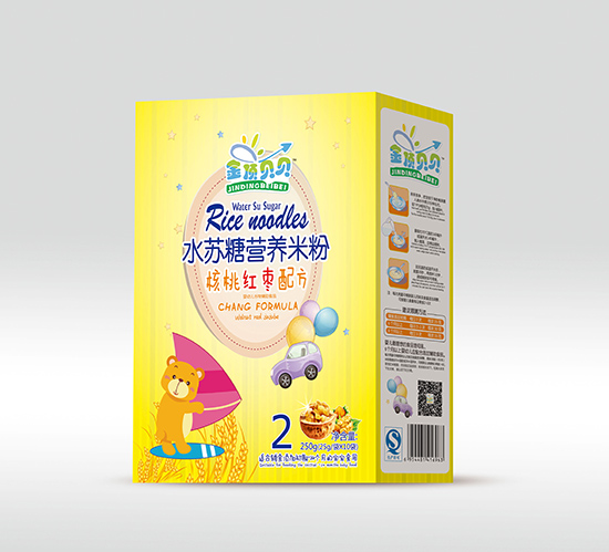金頂貝貝核桃紅棗配方水蘇糖營(yíng)養(yǎng)米粉盒裝
