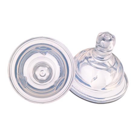 清素立體仿生奶嘴(寬口徑-快流量-2件裝)