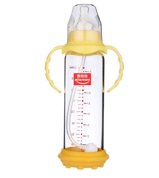 喜哇哇嬰幼兒玻璃奶瓶240ML