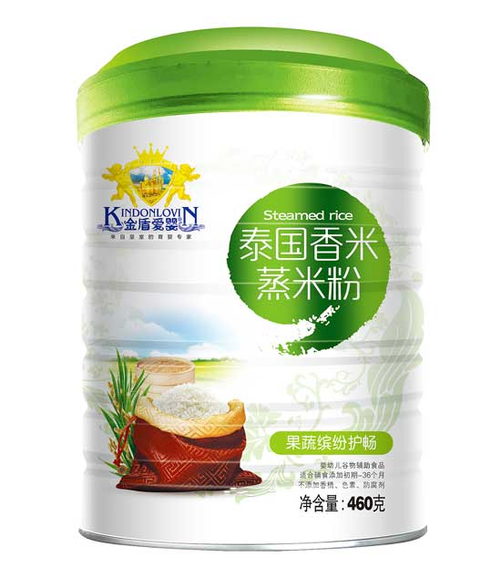 金盾愛(ài)嬰果蔬繽紛護(hù)暢泰國(guó)香米蒸米粉