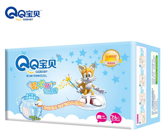 QQ寶貝魔術貼訓練褲M36片