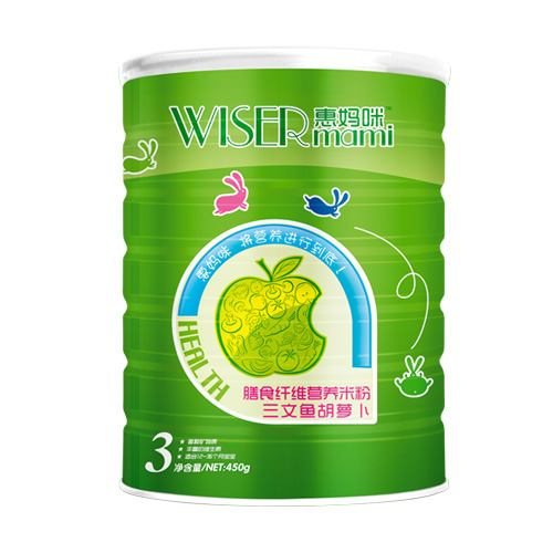 惠媽咪膳食纖維營養(yǎng)米粉三文魚胡蘿卜