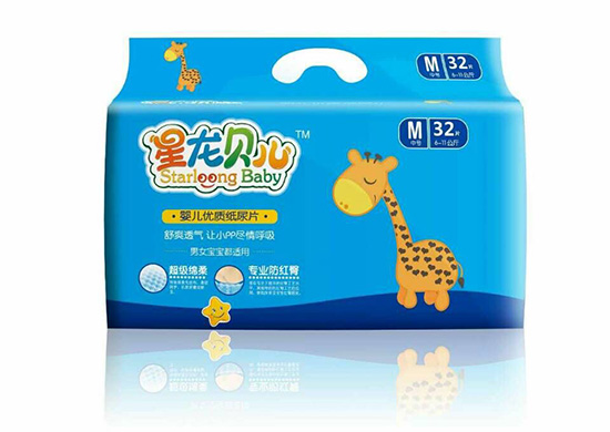 星龍貝兒嬰兒紙尿片M32片