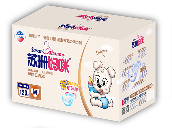 蘇珊媽咪嬰兒紙尿褲M120片