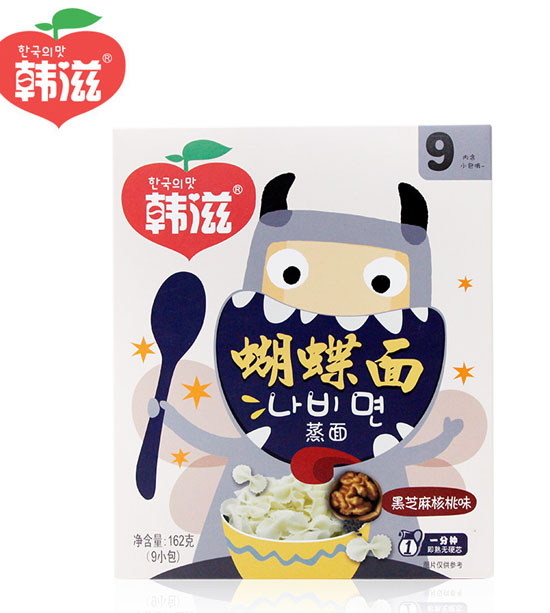 韓滋蝴蝶面黑芝麻核桃味