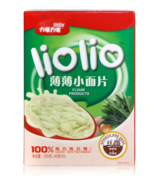 力哦力哦菠菜+雞蛋薄薄小面片