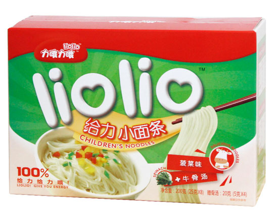 力哦力哦給力小面片菠菜味