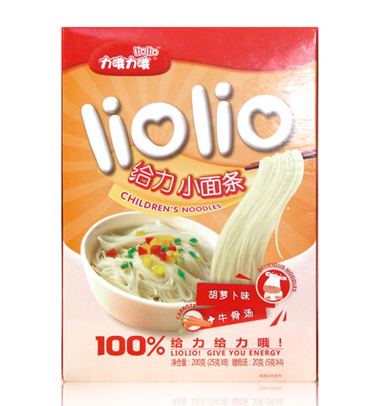 力哦力哦給力小面片胡蘿卜味200g