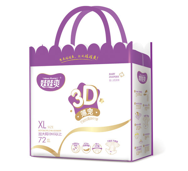 娃娃爽3D薄寵嬰兒紙尿褲-禮品裝XL72